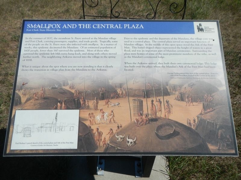 Smallpox and the Central Plaza Marker image. Click for full size.