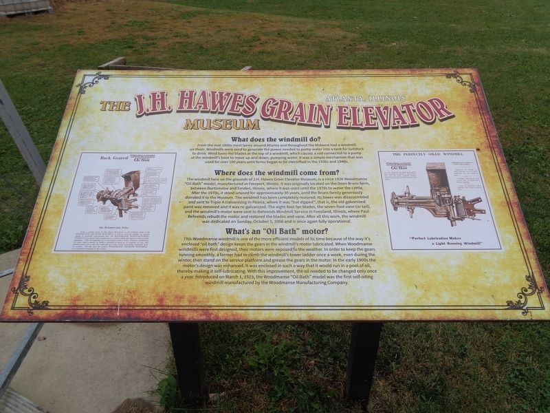 The J.H. Hawes Grain Elevator Museum Marker image. Click for full size.