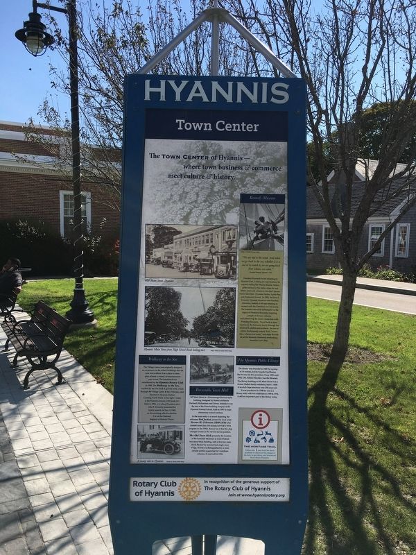 Hyannis Town Center Marker image. Click for full size.
