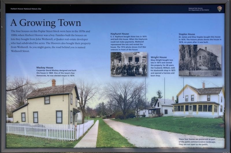 A Growing Town Marker image. Click for full size.
