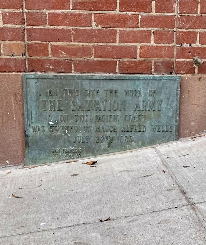The Salvation Army Marker. Click for full size. The Salvation Army Marker image. Click for full size.