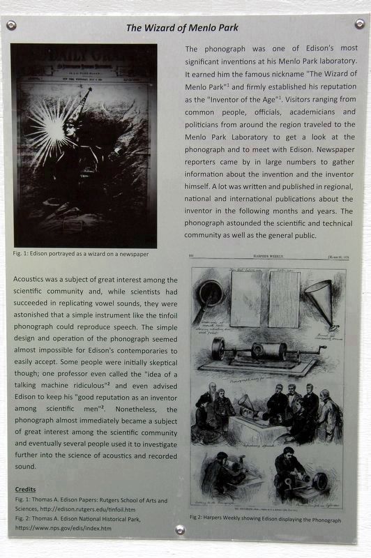 The Invention of the Phonograph, Plaque 3 image. Click for full size.