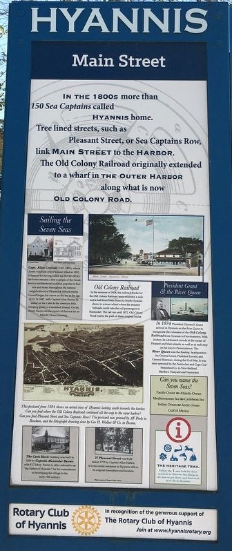 Hyannis Main Street Marker image. Click for full size.
