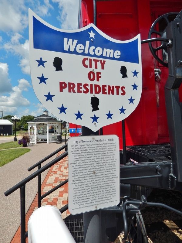 City of Presidents — Presidential Shields Marker image. Click for full size.