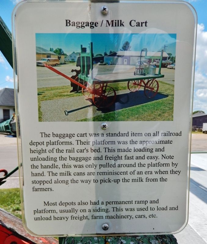 Baggage / Milk Cart Marker image. Click for full size.