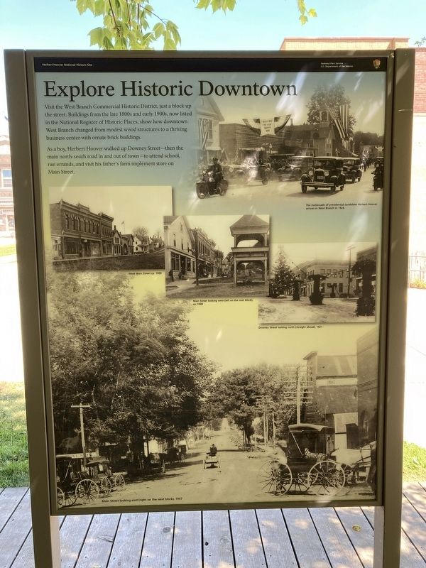 Explore Historic Downtown Marker image. Click for full size.