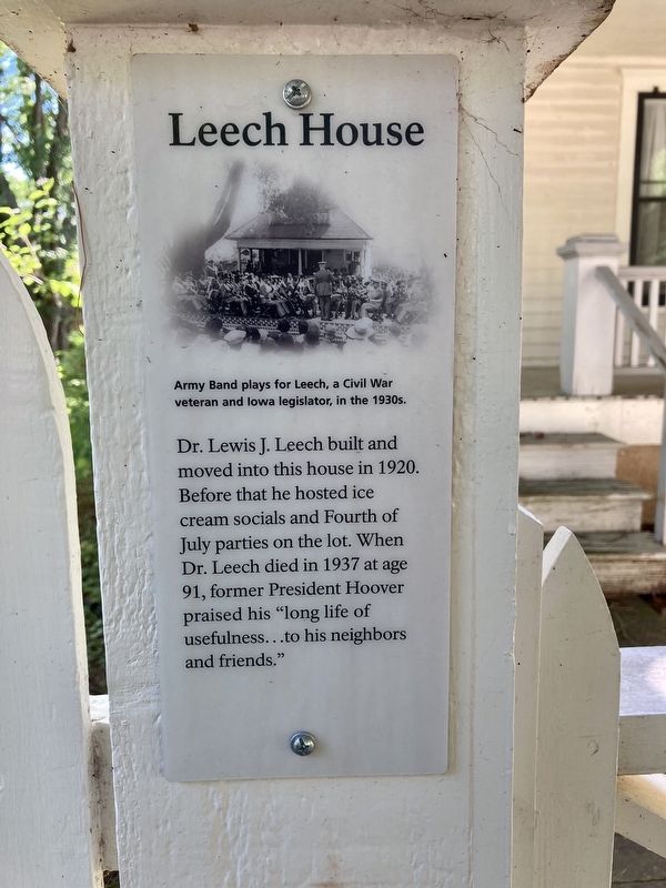 Leech House Marker. Click for full size. Leech House Marker image. Click for full size.