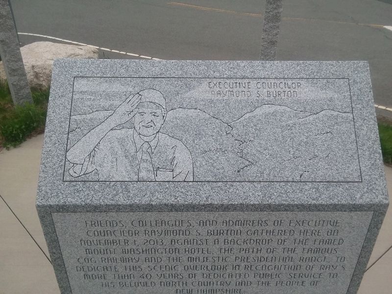Executive Councilor Raymond S. Burton Marker image. Click for full size.