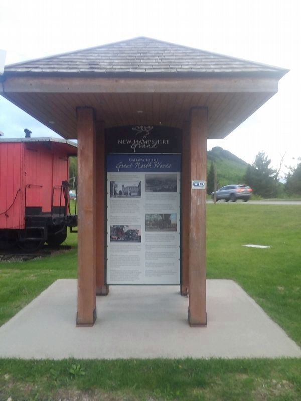 Gateway to the Great North Woods Marker. Click for full size. Gateway to the Great North Woods Marker image. Click for full size.