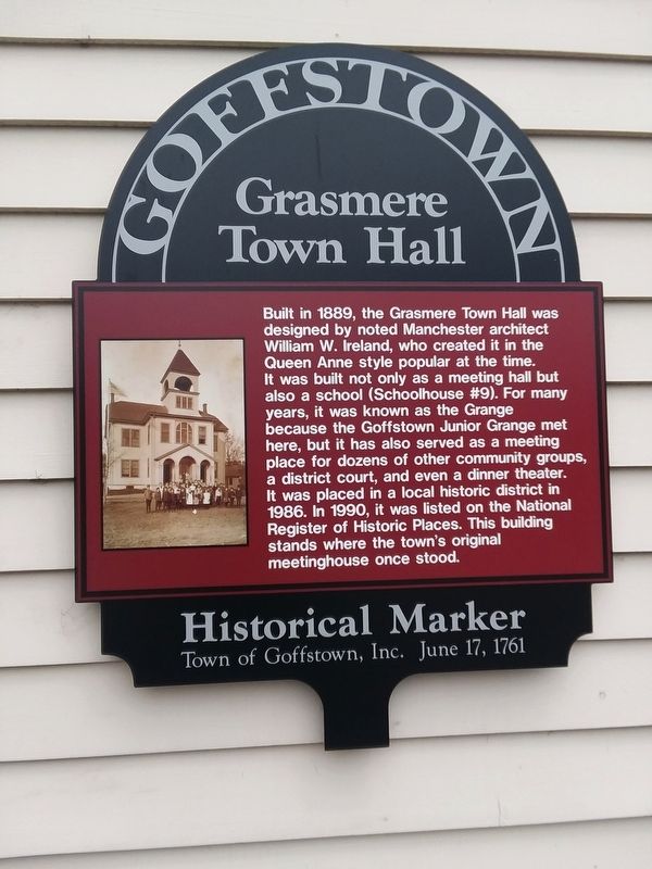 Grasmere Town Hall Marker image. Click for full size.
