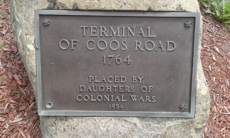 Terminal Of Coos Road Marker image. Click for full size.