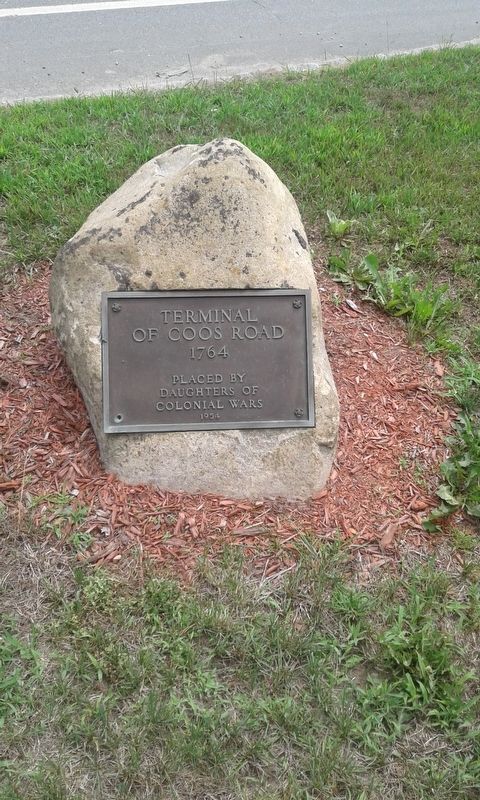 Terminal Of Coos Road Marker image. Click for full size.