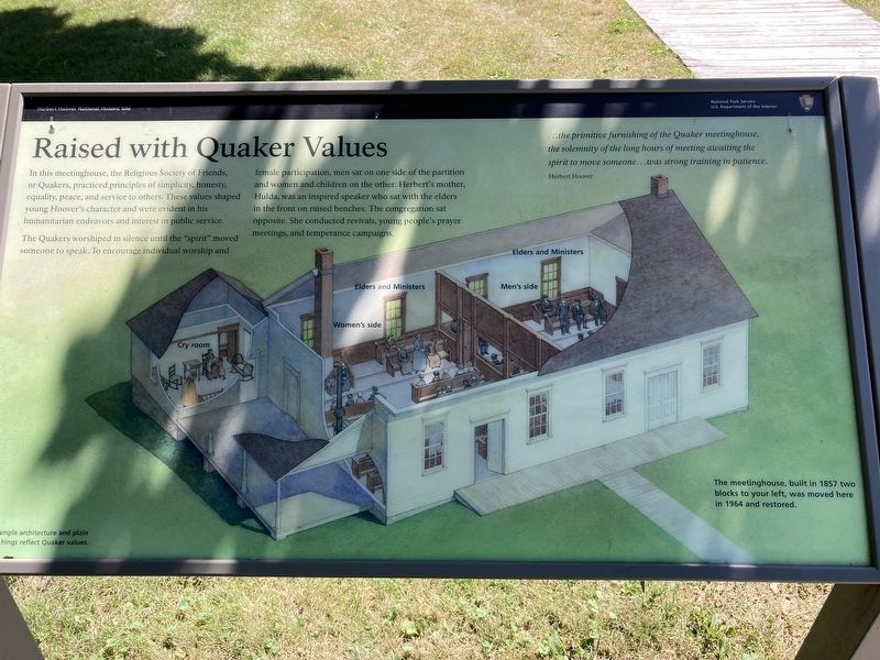 Raised With Quaker Values Marker image. Click for full size.