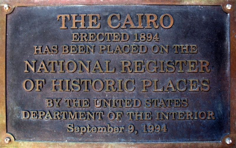 National Register of Historic Places plaque for the building. Click for full size. National Register of Historic Places plaque for the building image. Click for full size.