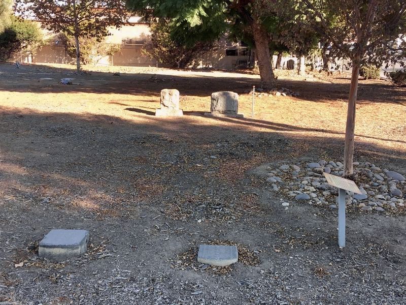 The four Japanese grave stones and the marker image. Click for full size.