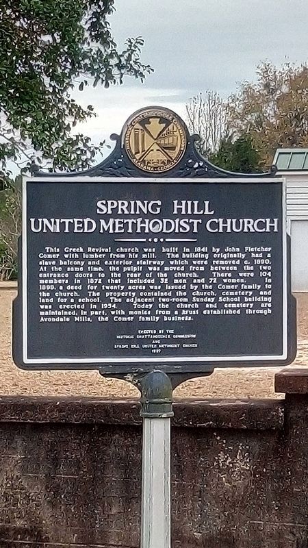 Spring Hill United Methodist Church Marker image. Click for full size.