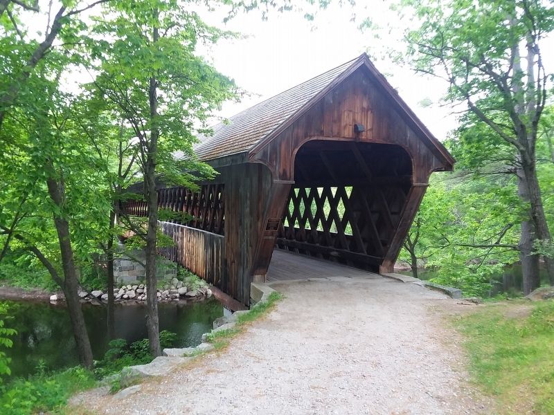 New England College Covered Bridge. Click for full size. New England College Covered Bridge image. Click for full size.