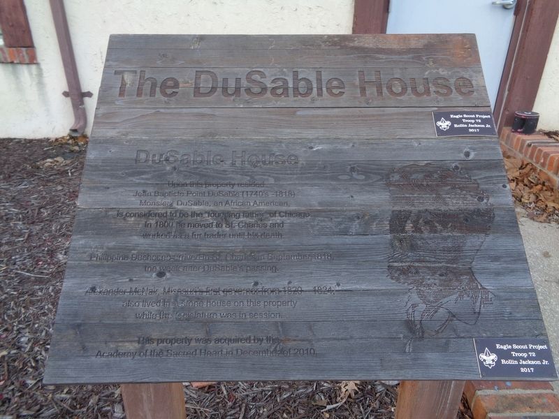 The DuSable House Marker image. Click for full size.