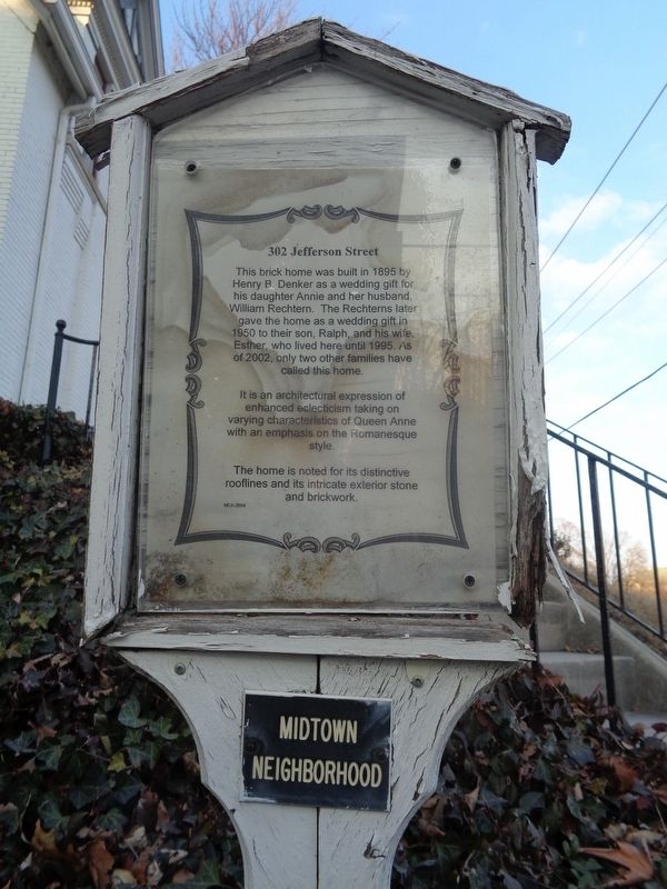302 Jefferson Street Marker image. Click for full size.