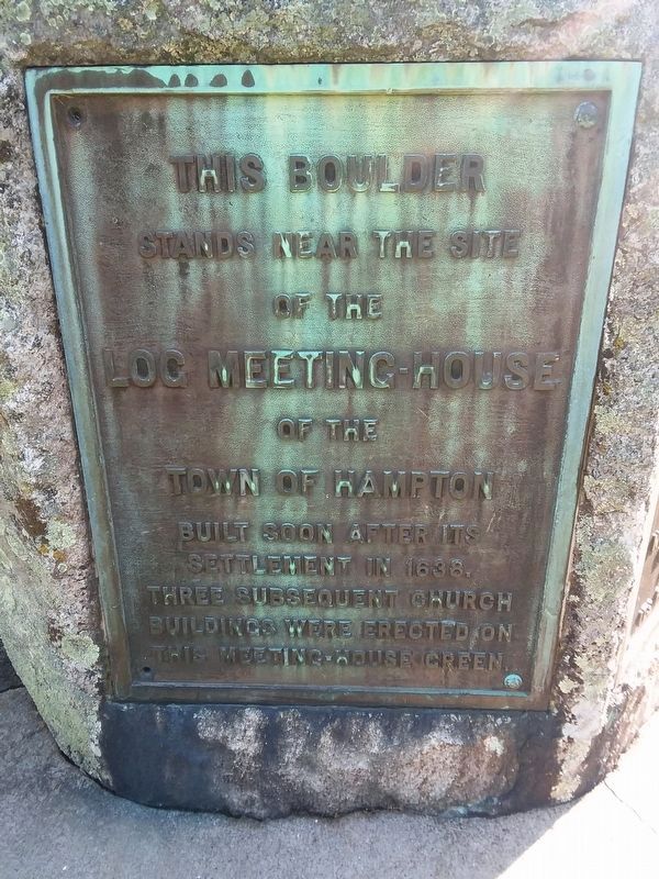 Site of the Log Meeting-House Marker image. Click for full size.