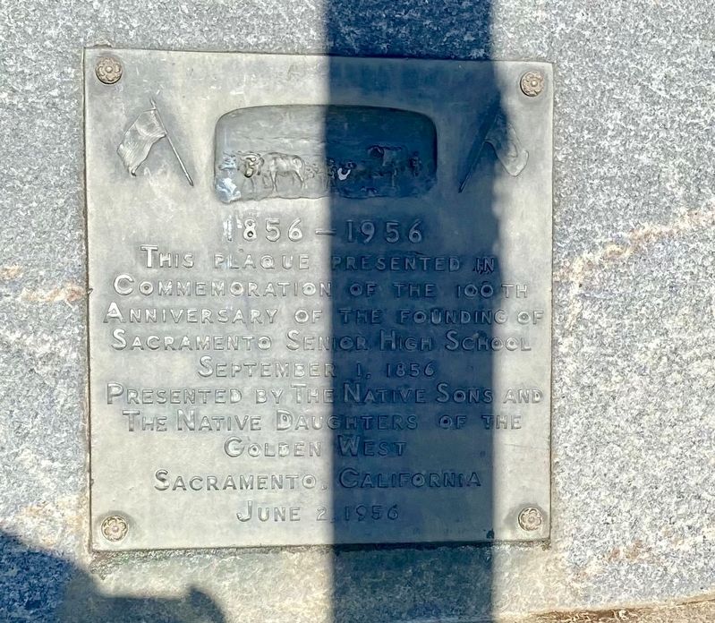 Sacramento High School Marker image. Click for full size.