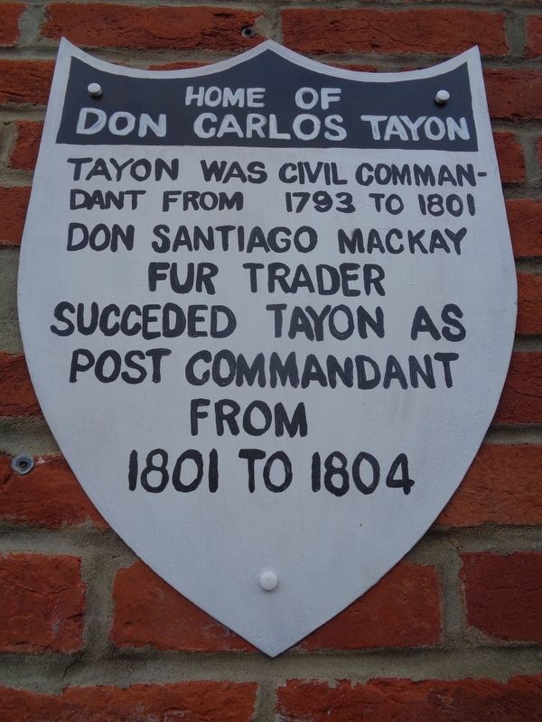 Home of Don Carlos Tayon Marker image. Click for full size.