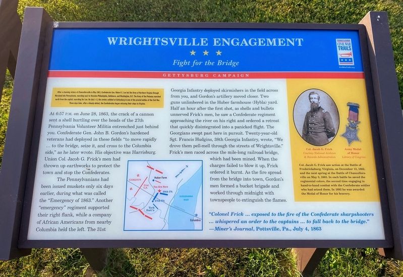 Wrightsville Engagement Marker image. Click for full size.
