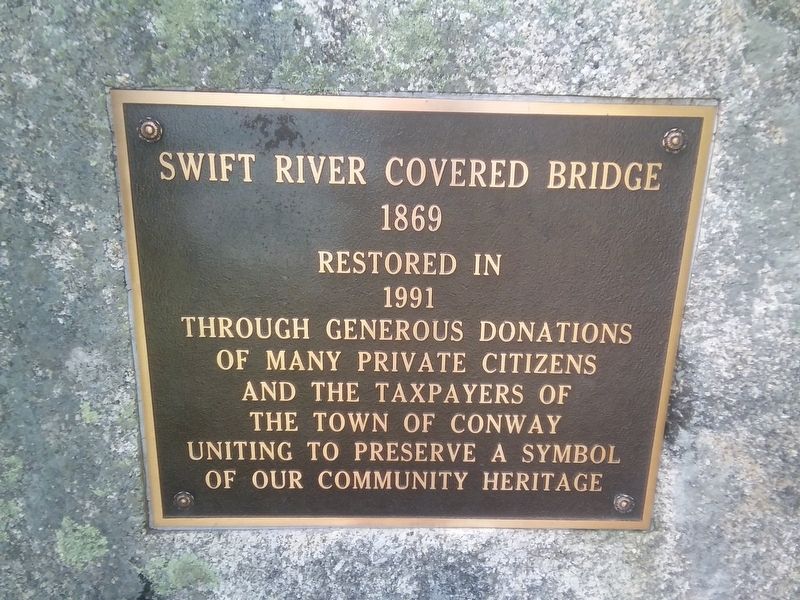 Swift River Covered Bridge Marker image. Click for full size.