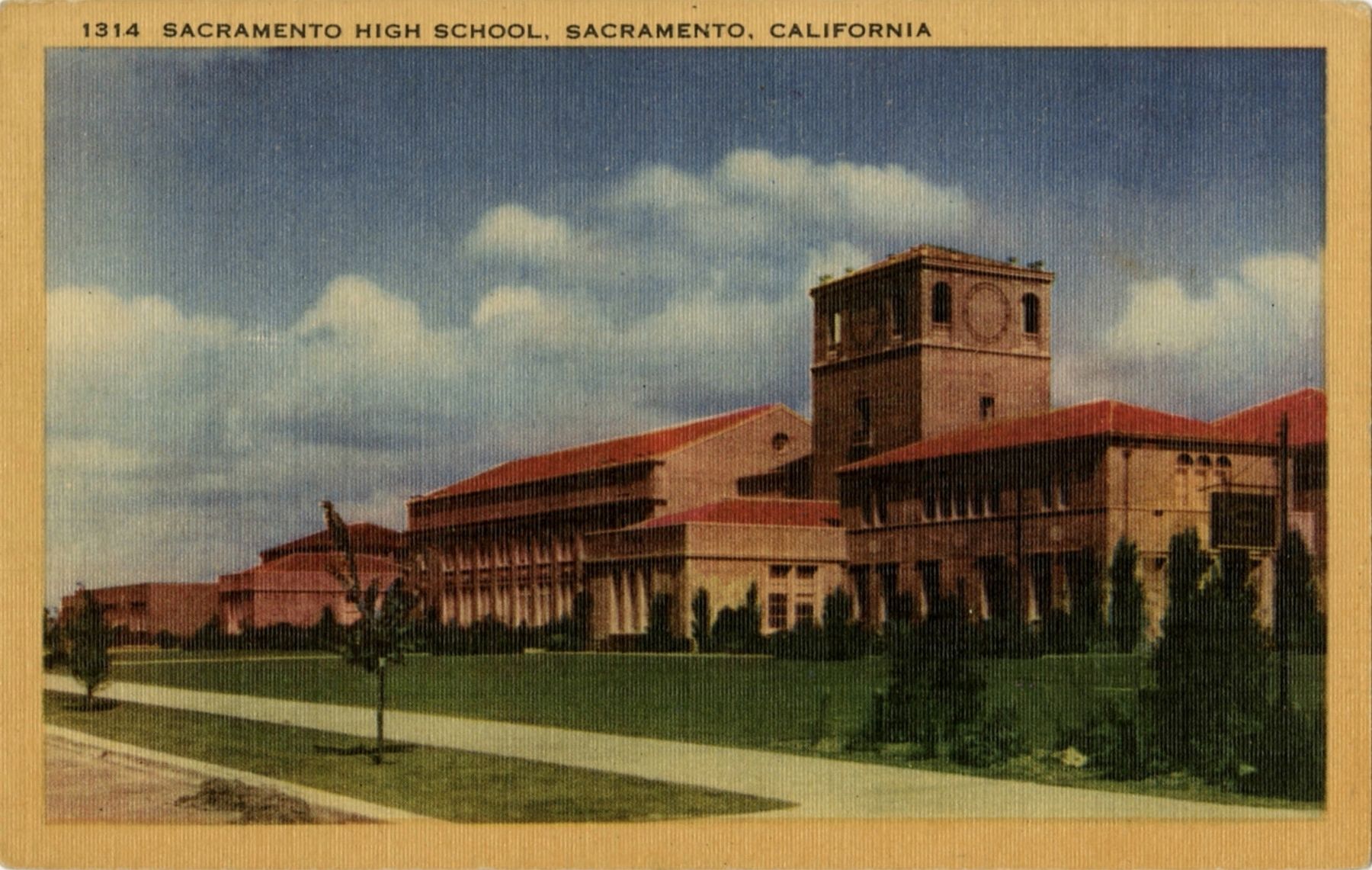 <i>Sacramento High School, Sacramento, California</i> image. Click for full size.