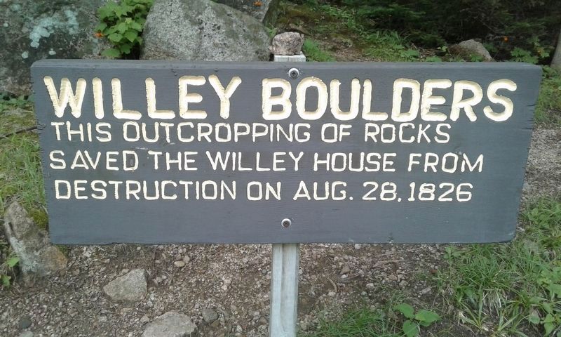 Willey Boulders Marker image. Click for full size.