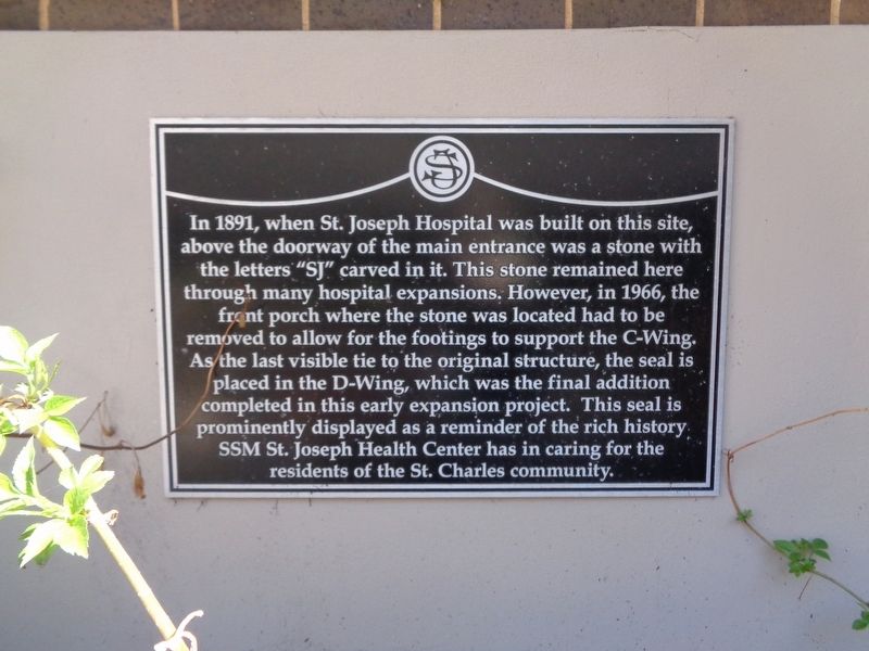 St. Joseph Hospital Marker image. Click for full size.
