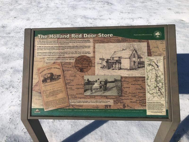 The Holland Red Door Store Marker. Click for full size. The Holland Red Door Store Marker image. Click for full size.