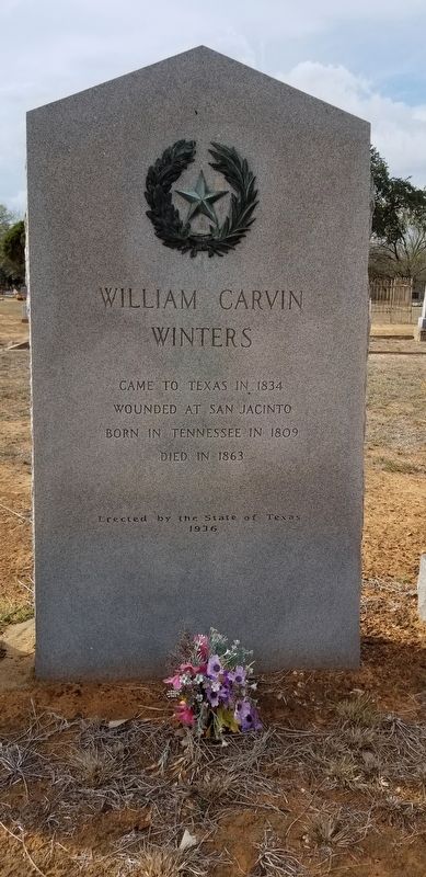 William Carvin Winters Marker image. Click for full size.