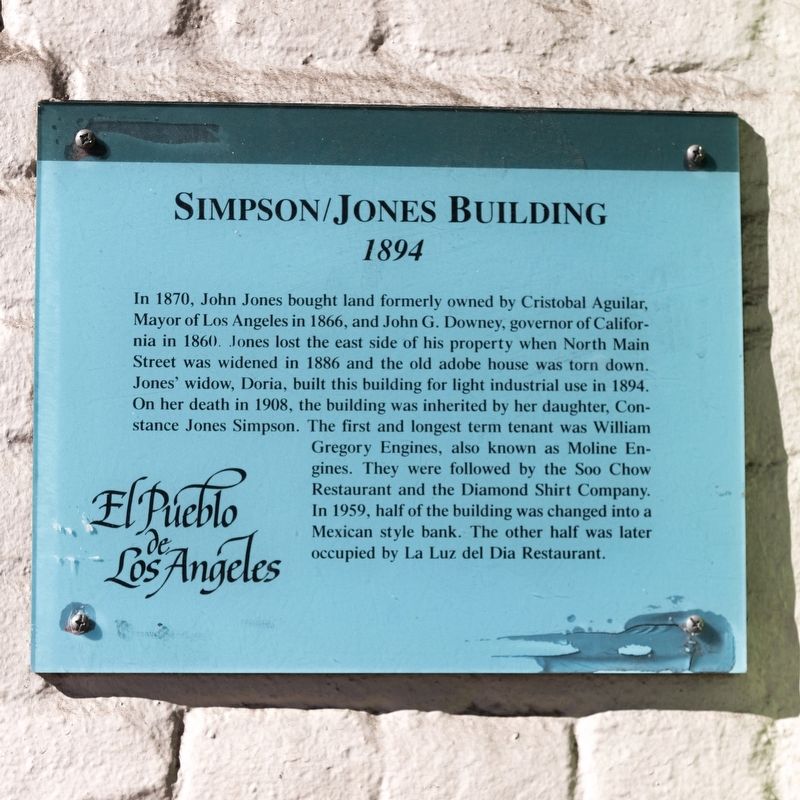 Simpson/Jones Building Marker image. Click for full size.