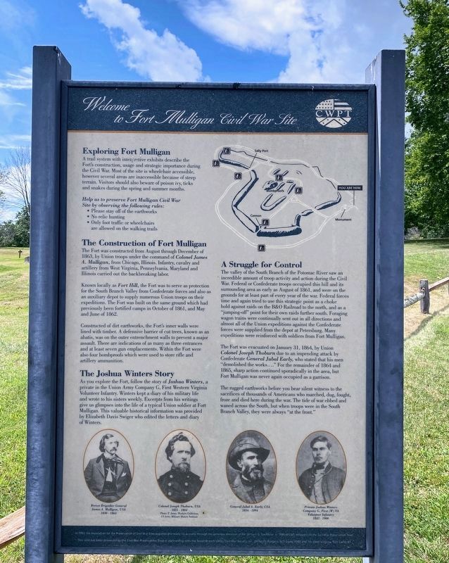 Welcome to Fort Mulligan Civil War Site Marker image. Click for full size.