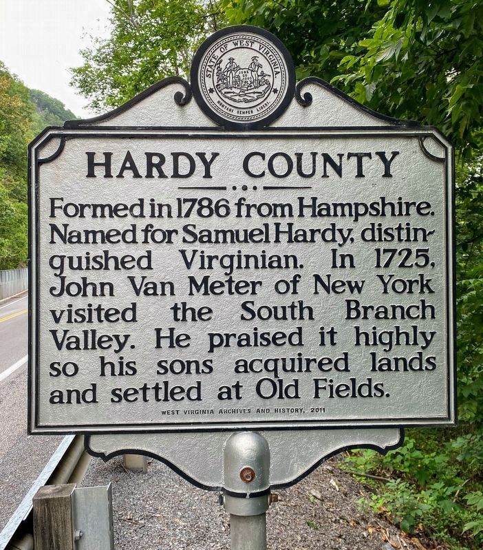 Hardy County side of the marker image. Click for full size.