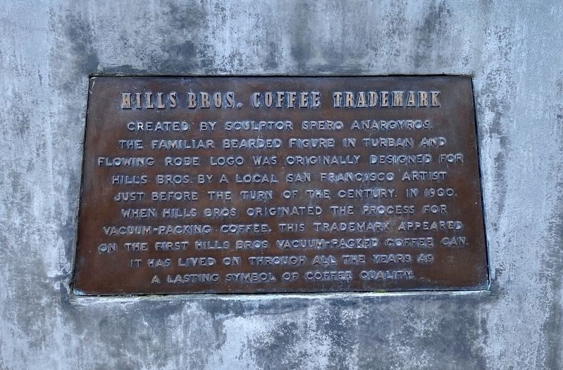 Hills Bros. Coffee Trademark Marker image. Click for full size.