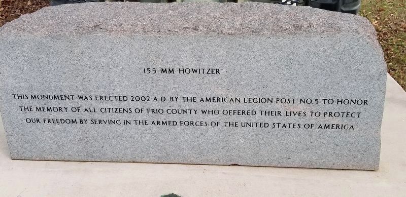 155 mm Howitzer Memorial. Click for full size. 155 mm Howitzer Memorial image. Click for full size.