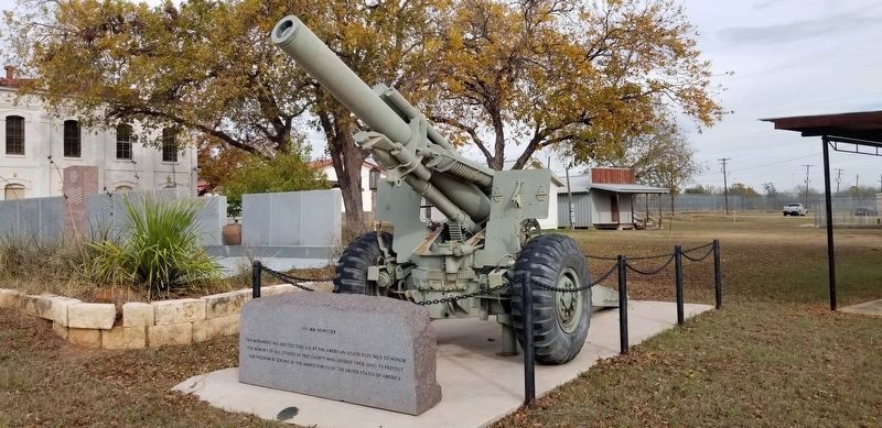155 mm Howitzer and Memorial. Click for full size. 155 mm Howitzer and Memorial image. Click for full size.