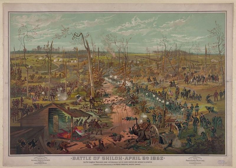 Battle of Shiloh - April 6th 1862 image. Click for full size.