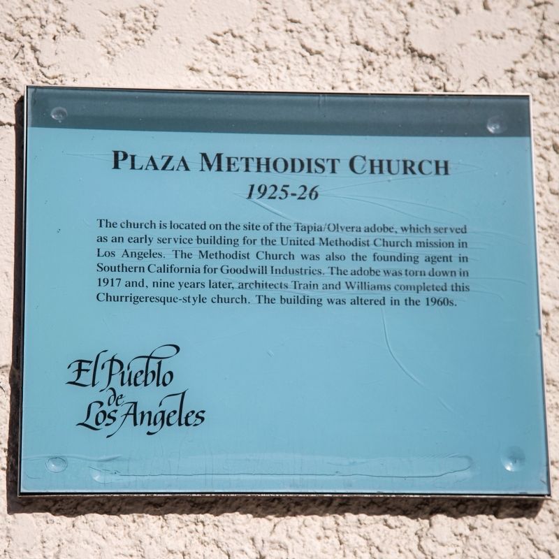 Plaza Methodist Church Marker. Click for full size. Plaza Methodist Church Marker image. Click for full size.