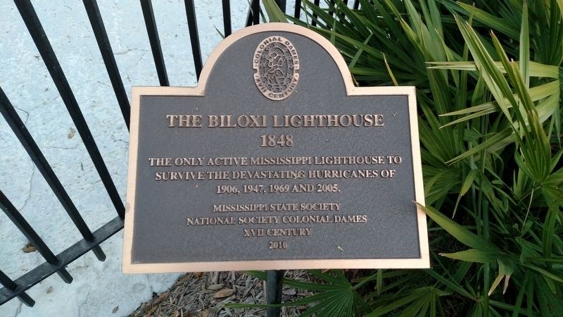 The Biloxi Lighthouse Marker image. Click for full size.