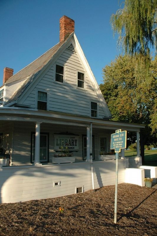 Abraham Glen House 1730 Marker. Click for full size. Abraham Glen House 1730 Marker image. Click for full size.