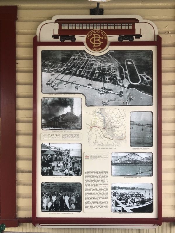Chesapeake Beach Railway Marker image. Click for full size.