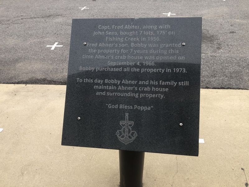 Abner's Crab House Marker image. Click for full size.