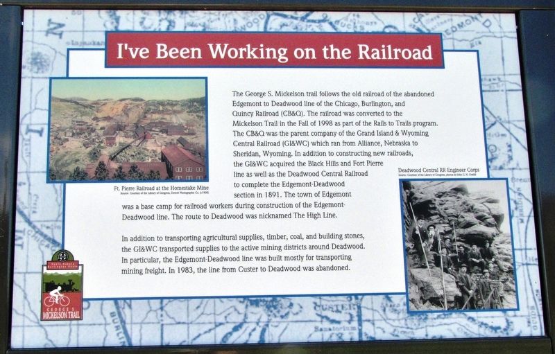 I've Been Working on the Railroad Marker image. Click for full size.