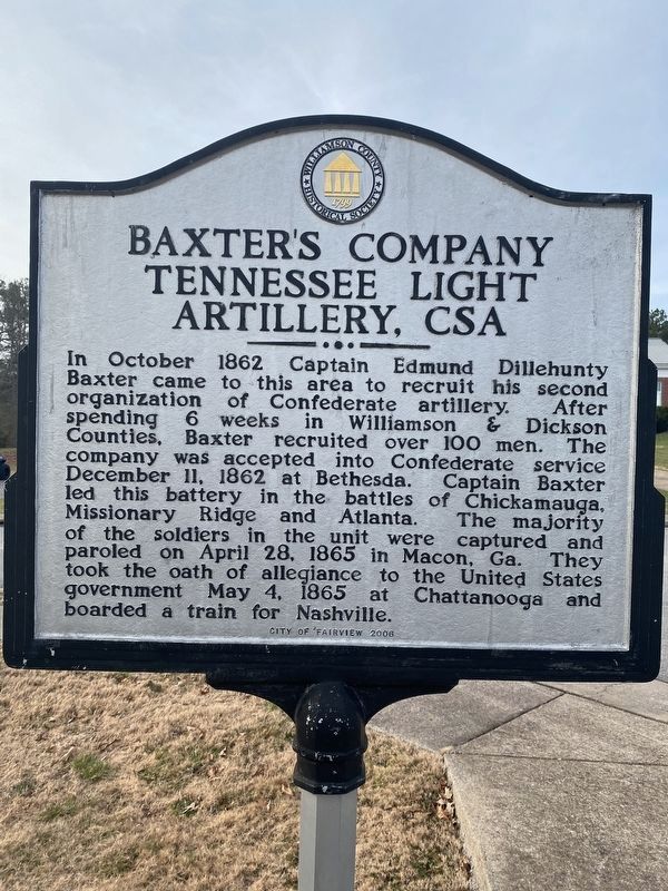 Marion’s Rifles, CSA/Baxter’s Company Tennessee Light Artillery, CSA. Click for full size. Marion’s Rifles, CSA/Baxter’s Company Tennessee Light Artillery, CSA image. Click for full size.