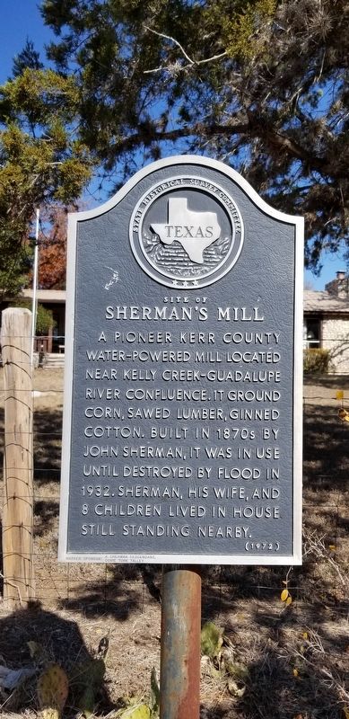 Site of Sherman's Mill Marker image. Click for full size.
