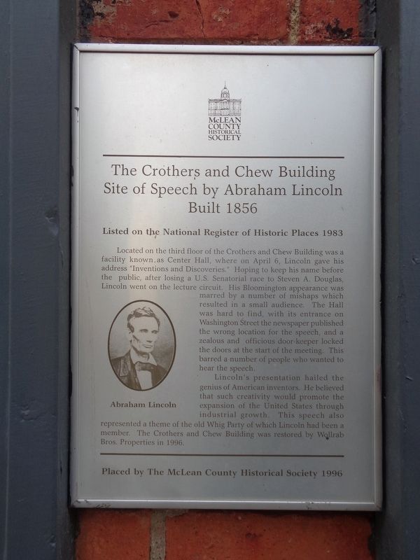 The Crothers and Chew Building Marker image. Click for full size.