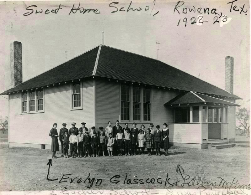 Sweet Home School - Teacher Evelyn Glasscock Breeding image. Click for full size.